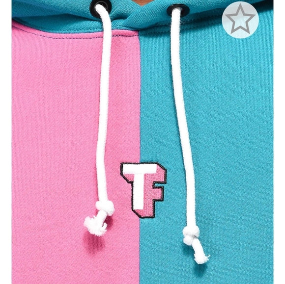 Teddy French Color Block Hooded Sweater - Picture 2 of 10